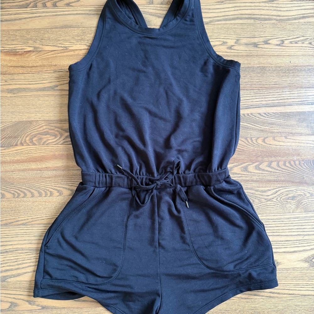 Zella Black Sleeveless Romper